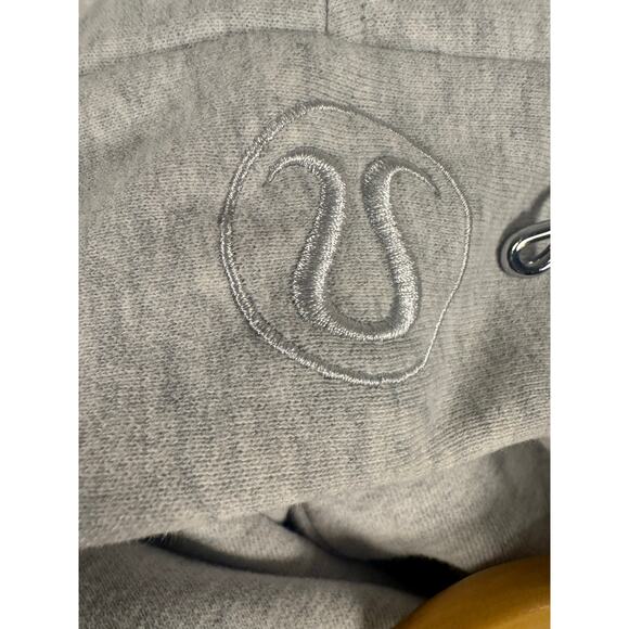 Lululemon Scuba Oversized Half-Zip Hoodie in a heathered light grey Women’s M/L - Picture 6 of 9